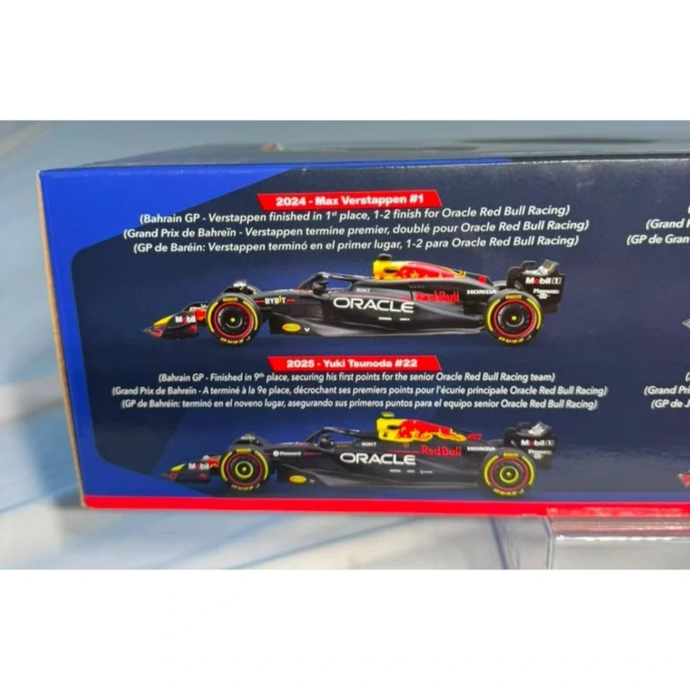 Bburago 1:43 Oracle Red Bull Racing F1 Special Livery Diecast Car Set Max #1